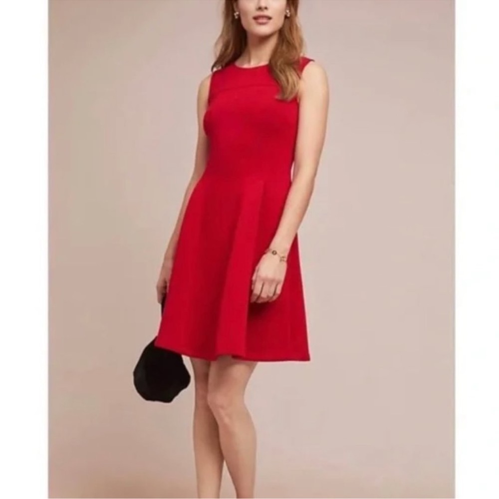 ANTHROPOLOGIE / MAEVE Red Debutante Dress - Sz XS